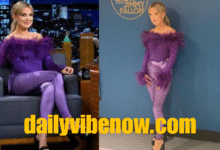 millie bobby brown purple pants